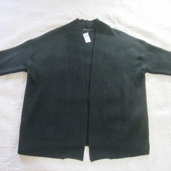 Banana Republic Factory Sweaters - Banana Republic Sweater M Black Cardigan Ribbed Open Front